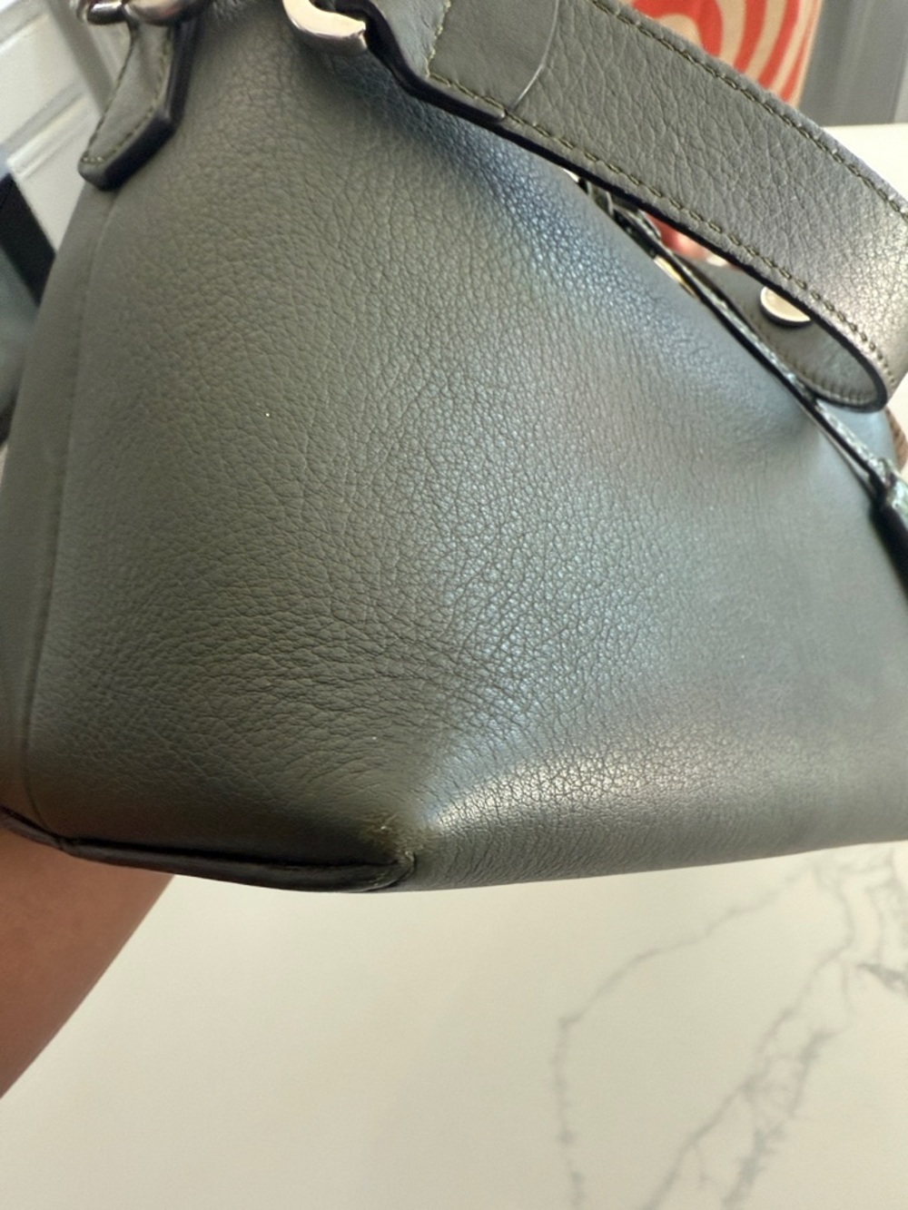 100% Authentic Fendi By The Way Leather Crossbody with Python-Trim Accent - Picture 5 of 11